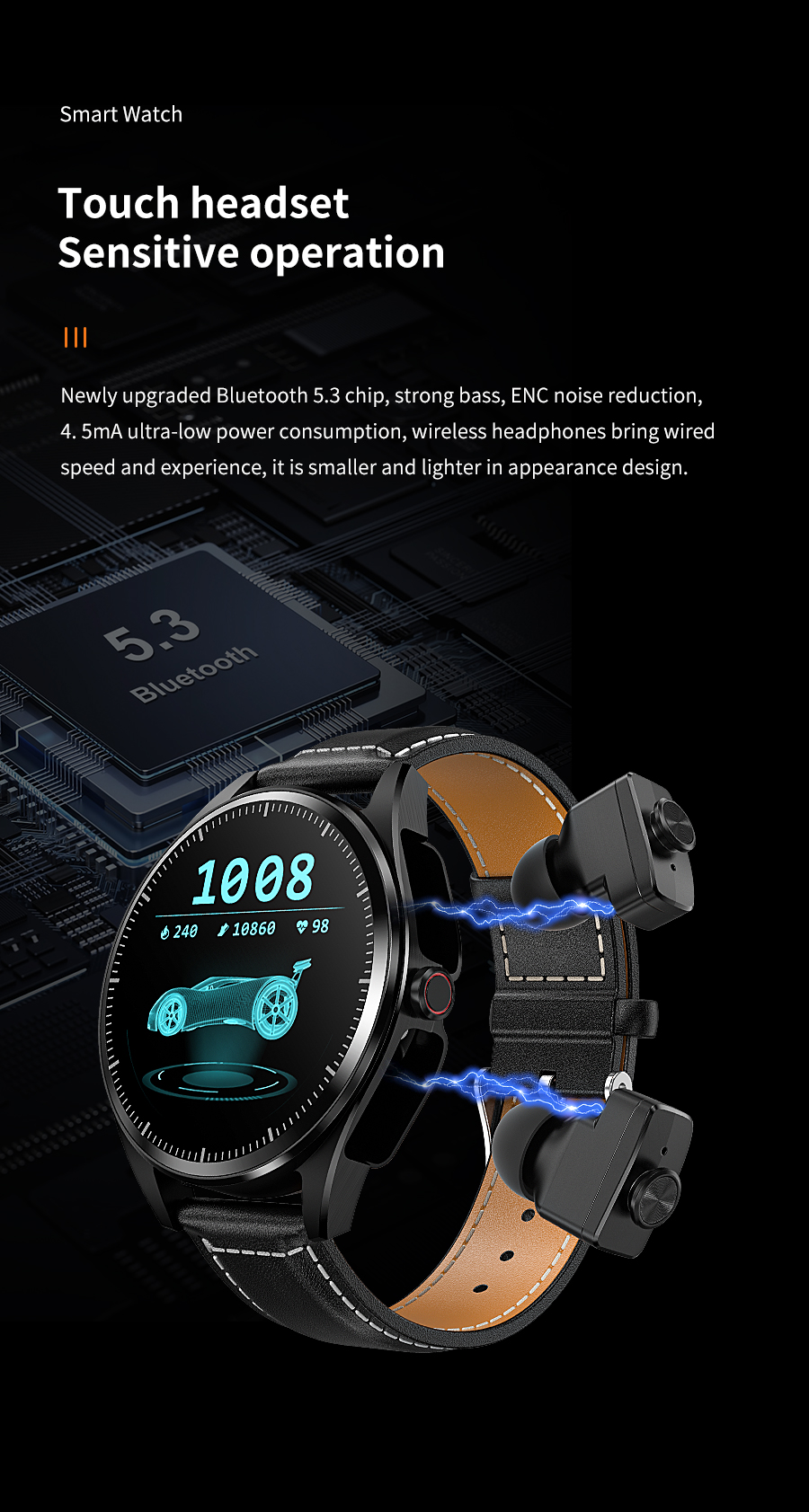 Duo Watch Earbuds F26 - Image 8