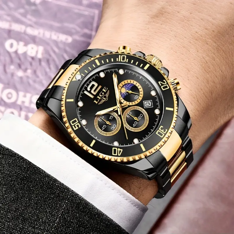LIGE Men's Luxury Sports Watch - Image 3