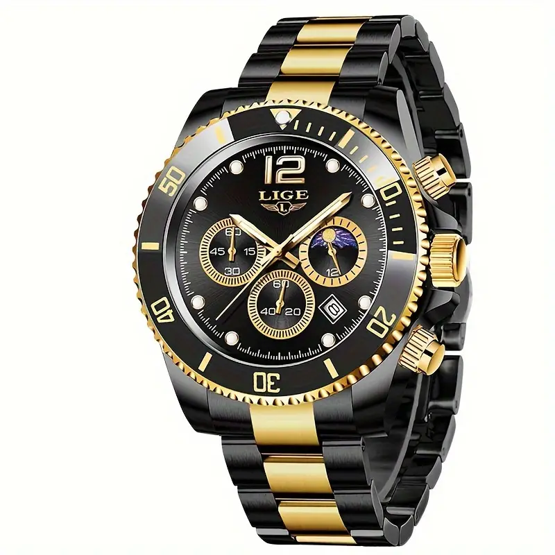 LIGE Men's Luxury Sports Watch
