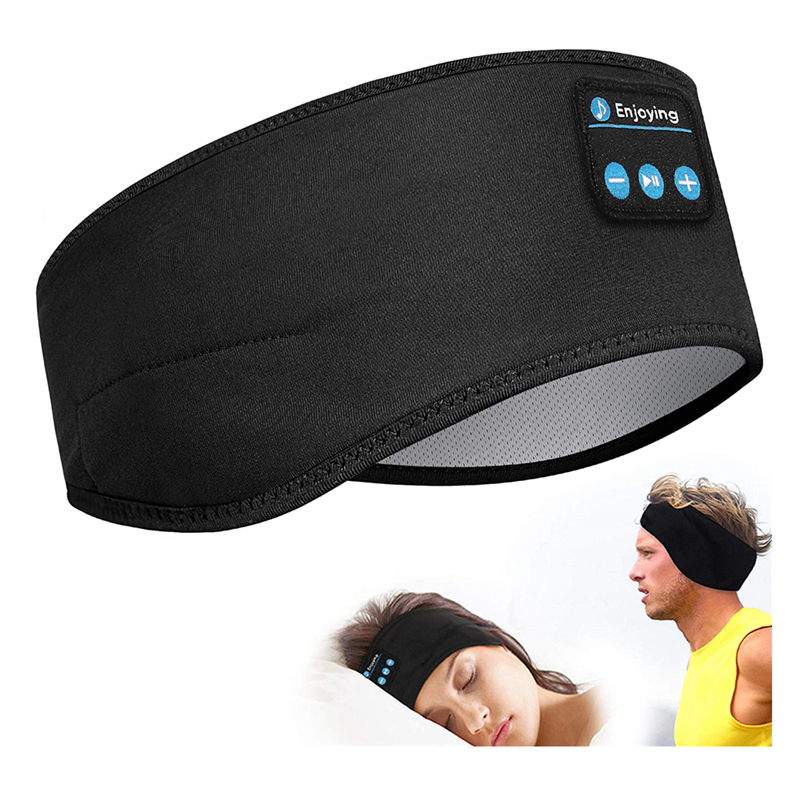 Headband Earphones LED Microphone Type-C Sleep Eye Mask Yoga Fitness Headscarf Running Stereo Sound Wireless In-Ear Sports - Image 9